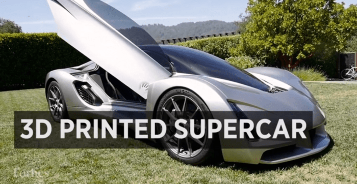Blade Is The World's First 3D Printed Supercar